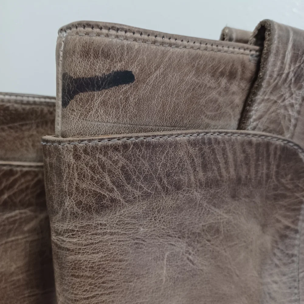 Frye tall boots smoky gray leather size 8.5B - Picture 8 of 13